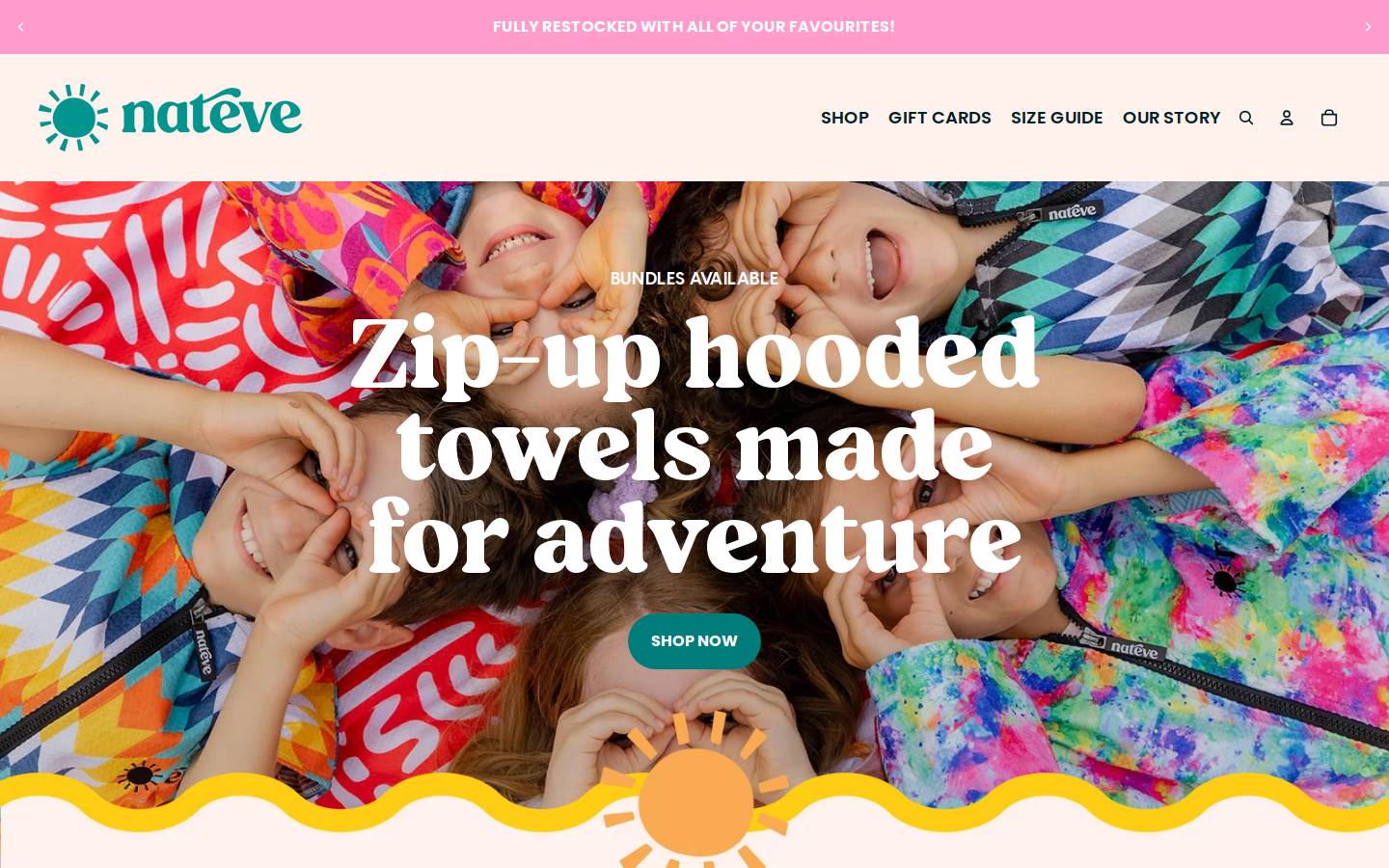 nateveaustralia.com.au homepage screenshot