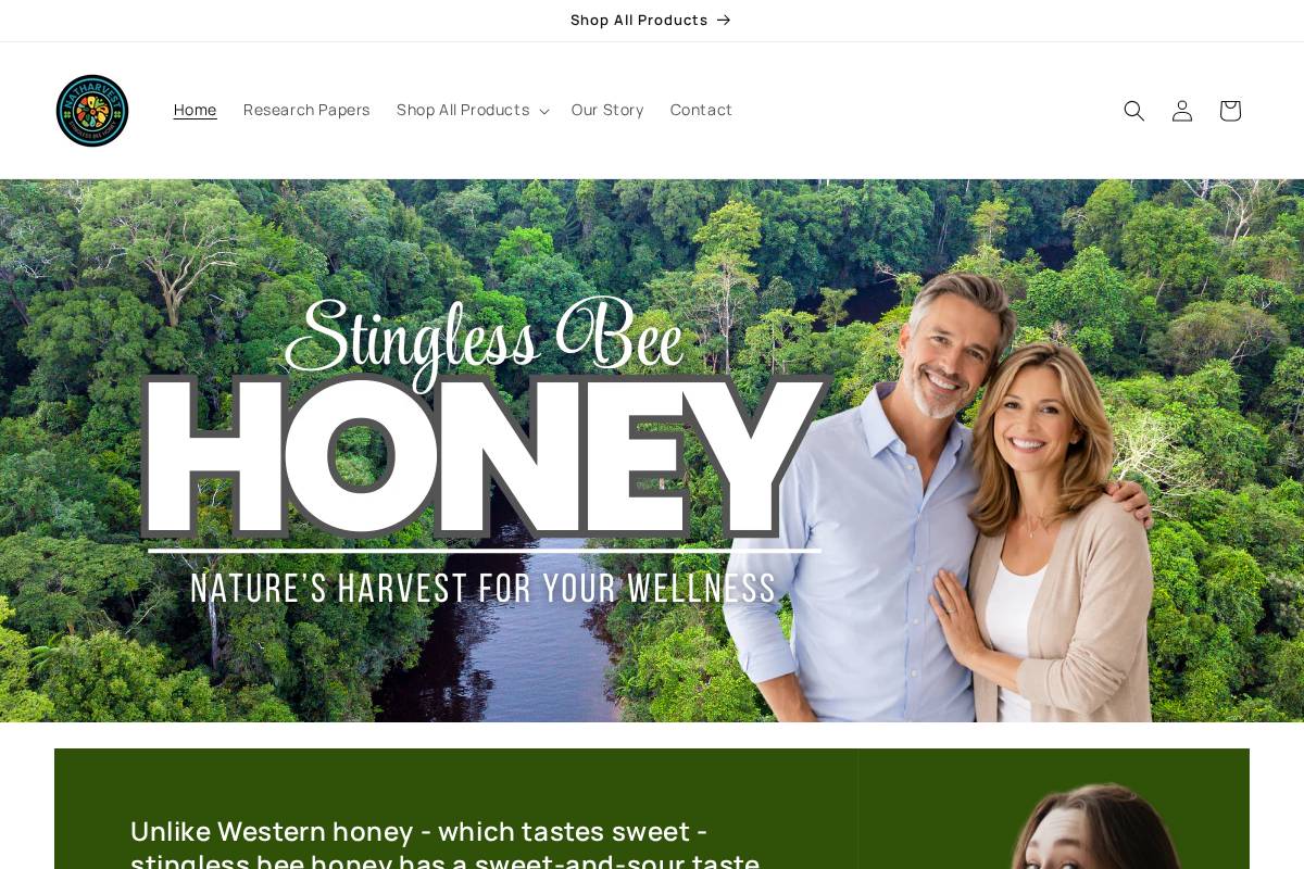 natharvest.com homepage screenshot