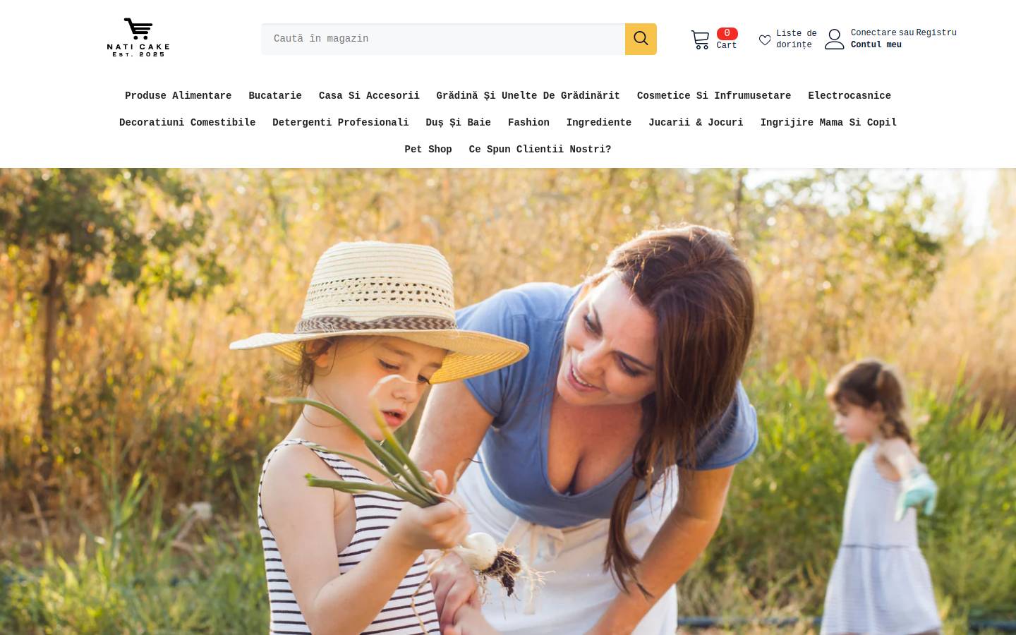 Naticake homepage screenshot