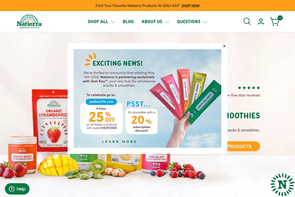 natierra.com homepage screenshot