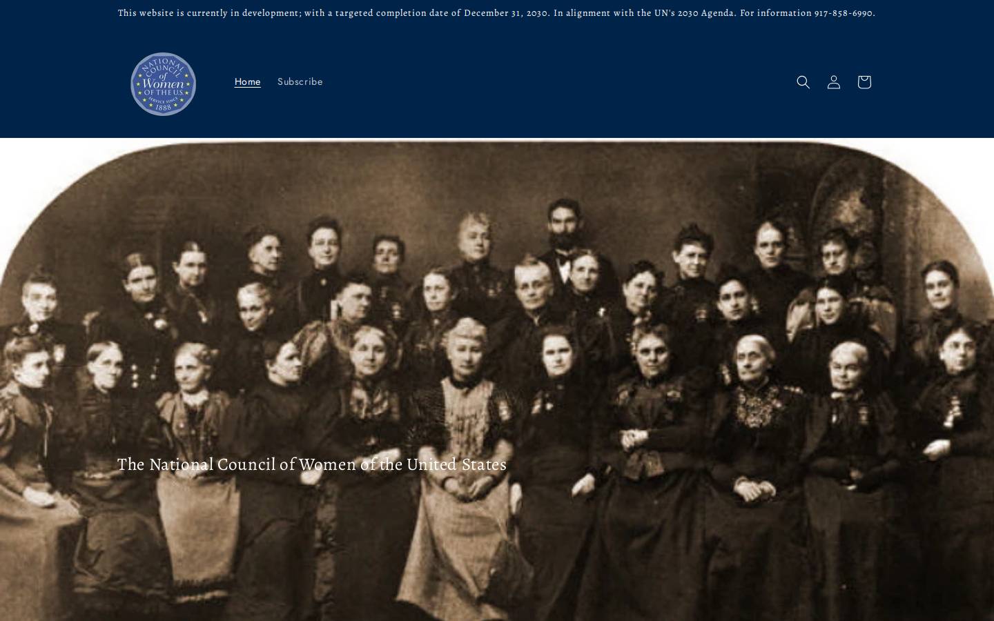 nationalcouncilofwomen.org homepage screenshot