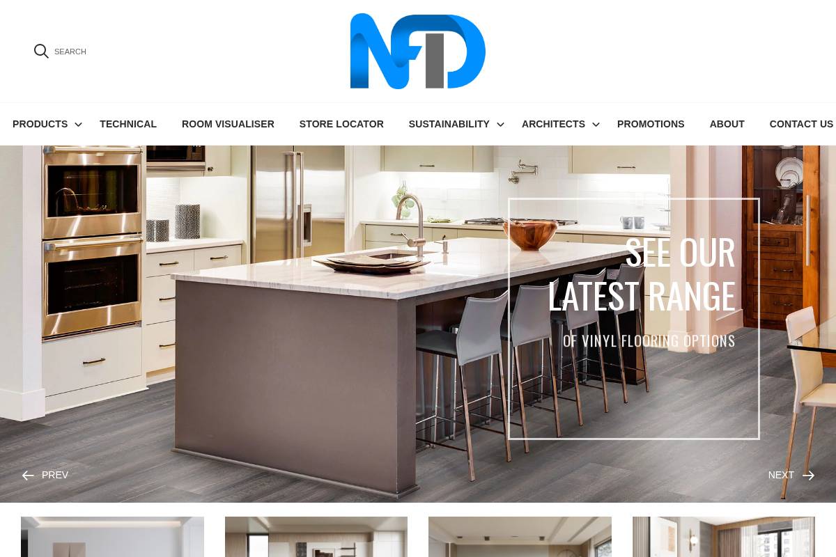 nationalflooringdistributors.com.au homepage screenshot
