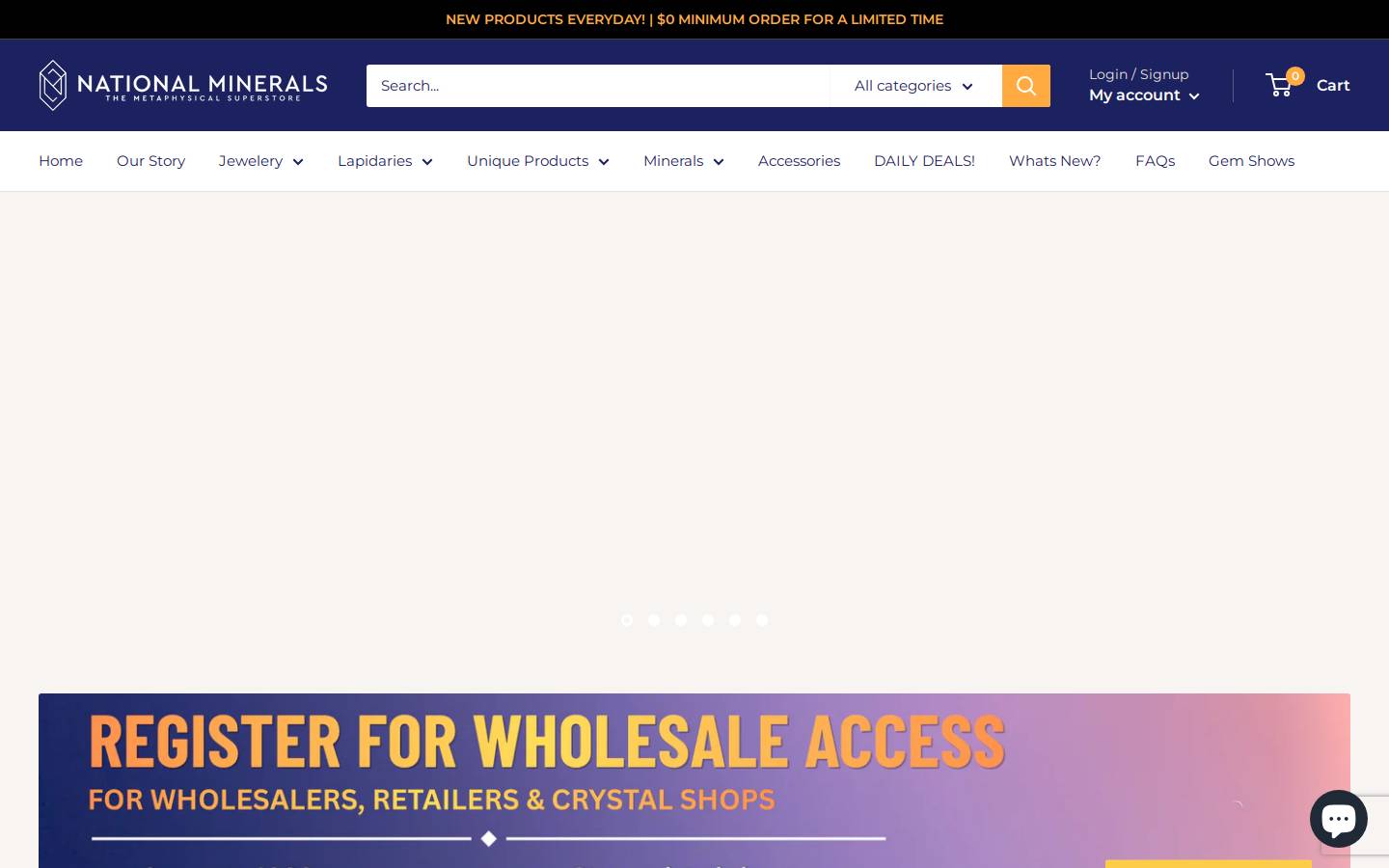 nationalminerals.in homepage screenshot