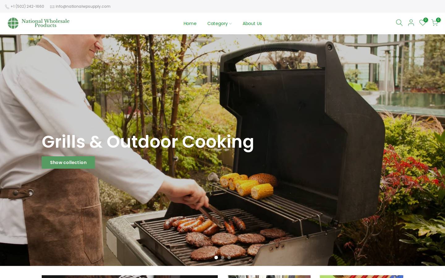 nationalsaleproducts.com homepage screenshot
