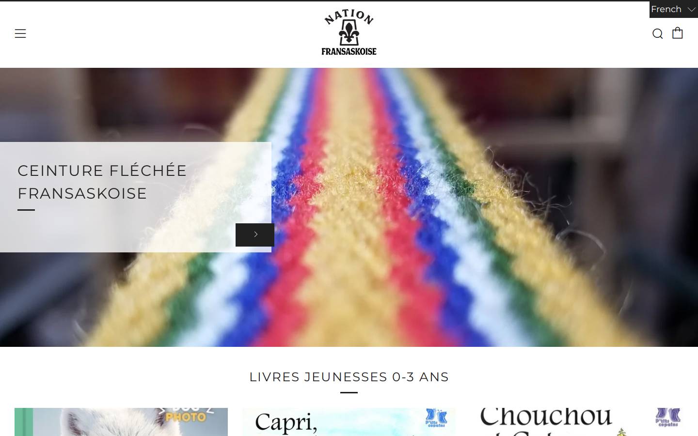 nationfransaskoise.ca homepage screenshot