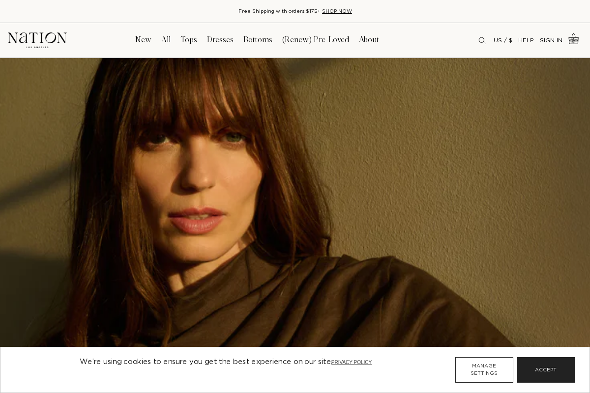 Nation homepage screenshot