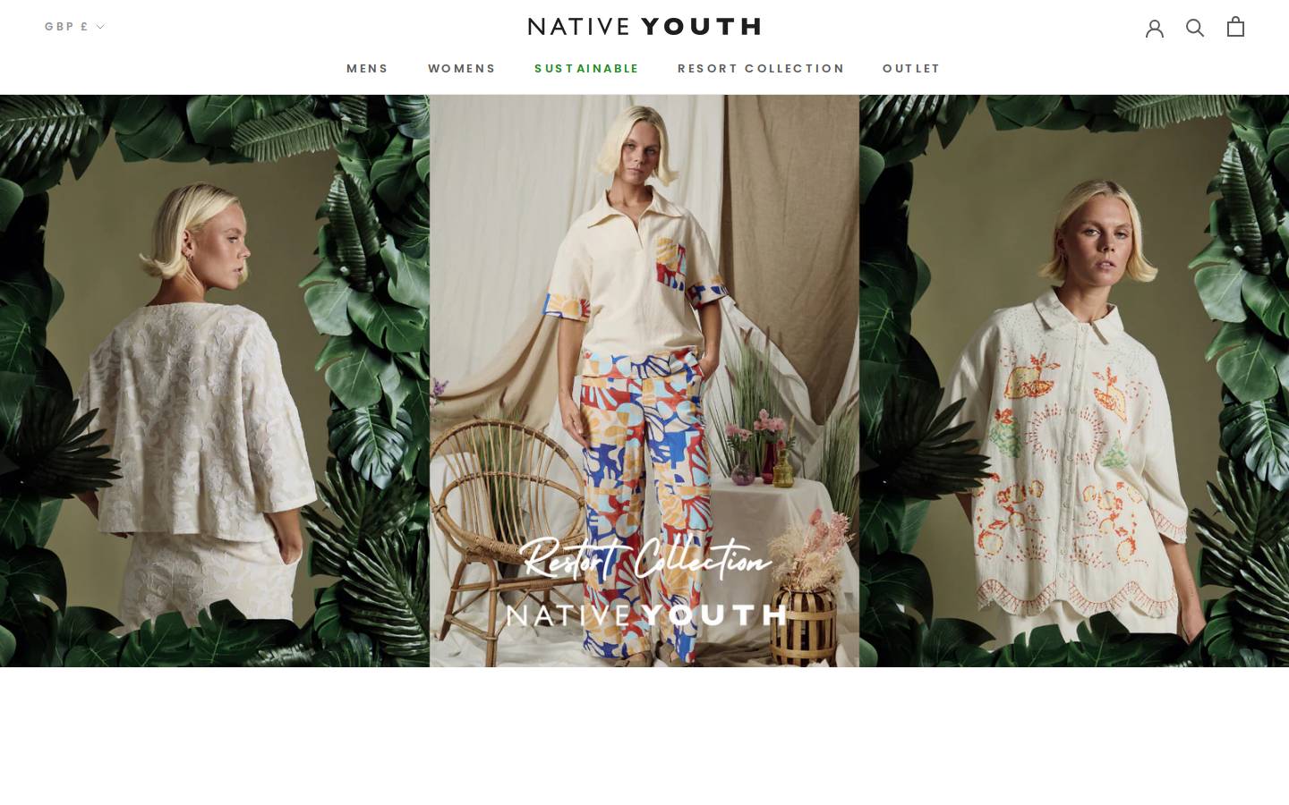Native Youth homepage screenshot