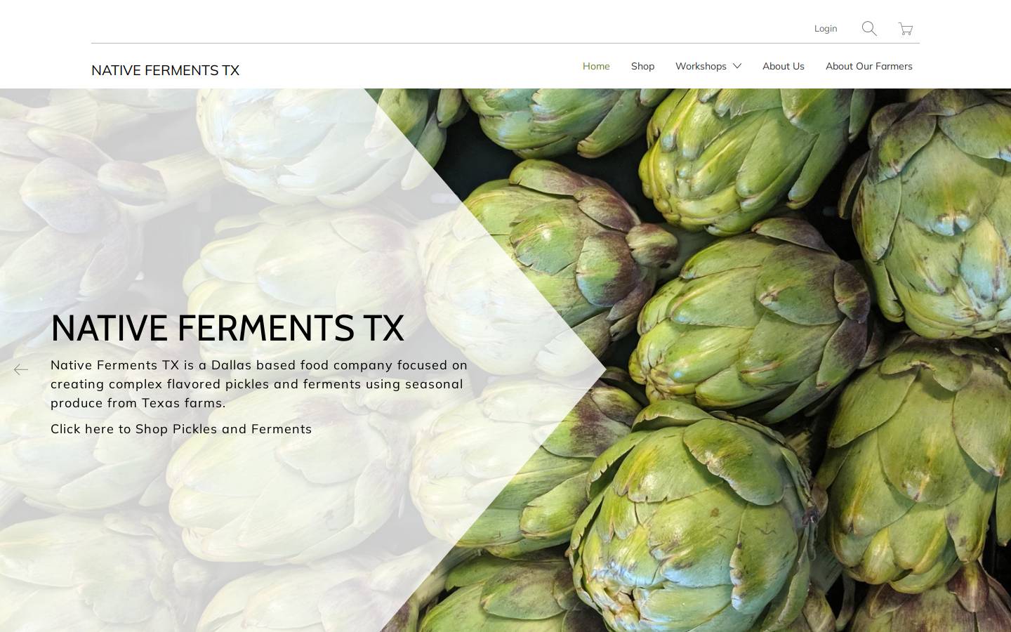 nativefermentstx.com homepage screenshot