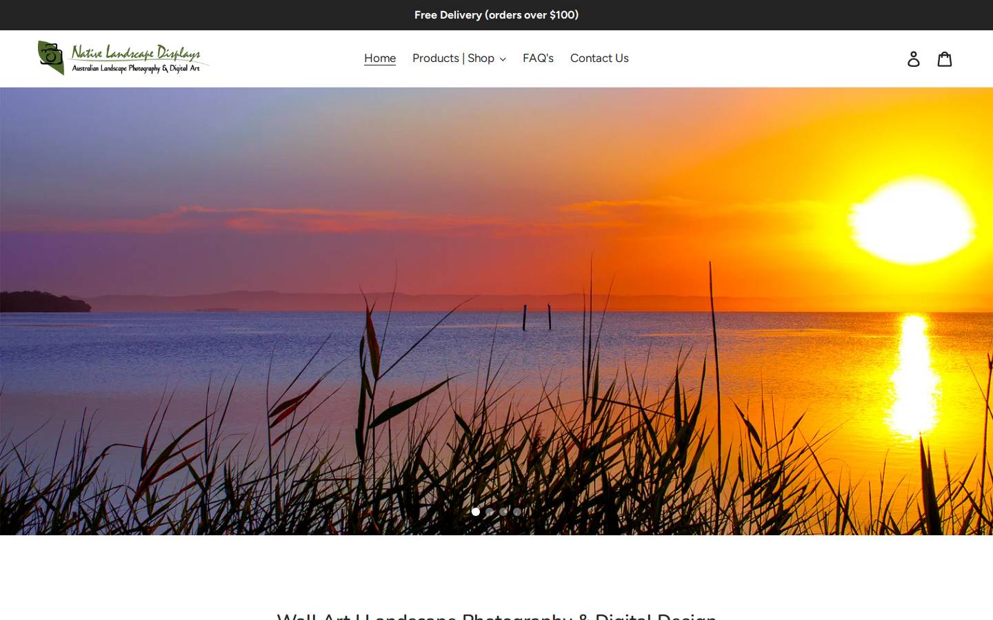 nativelandscapedisplays.com.au homepage screenshot