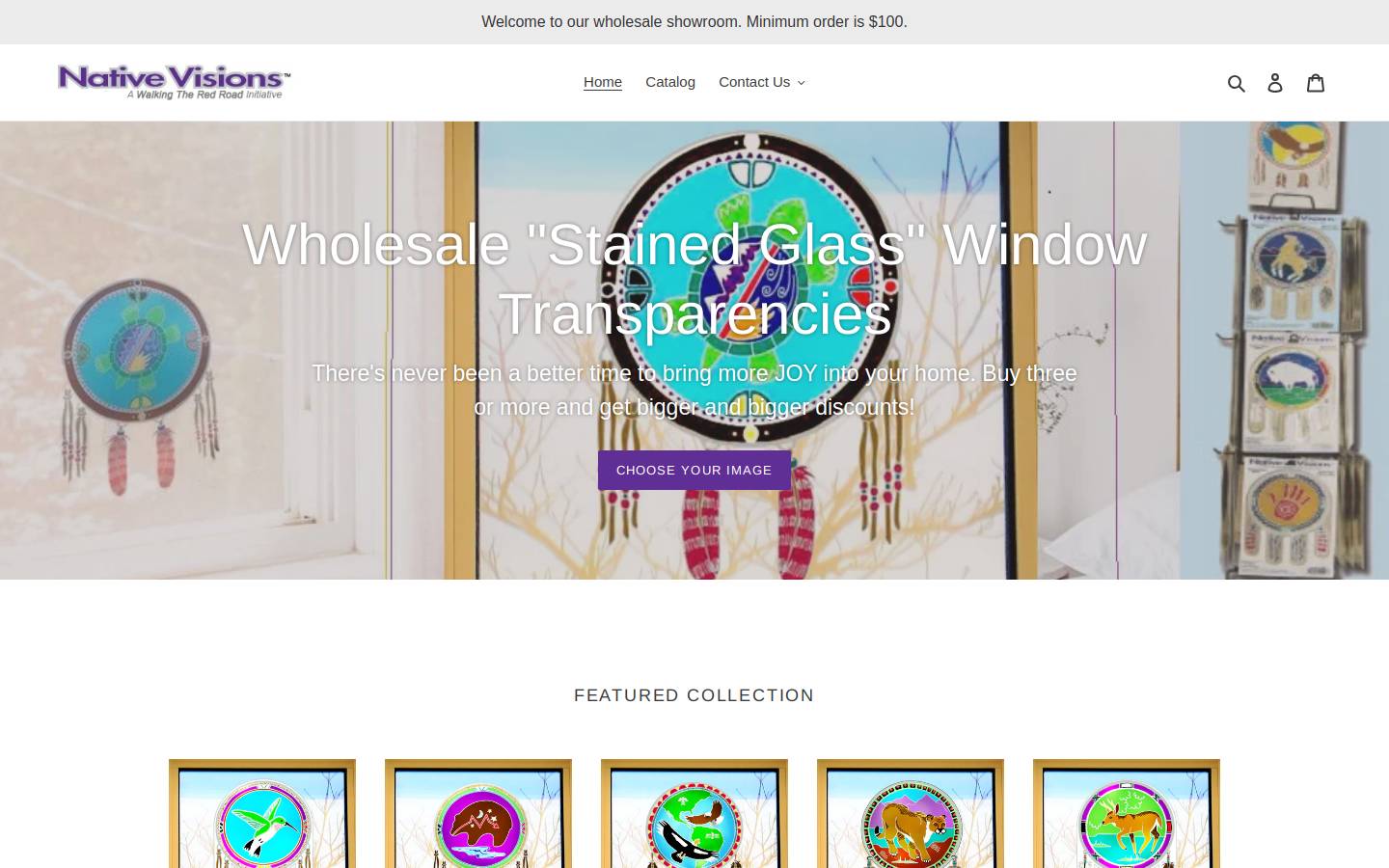 nativevisions.net homepage screenshot