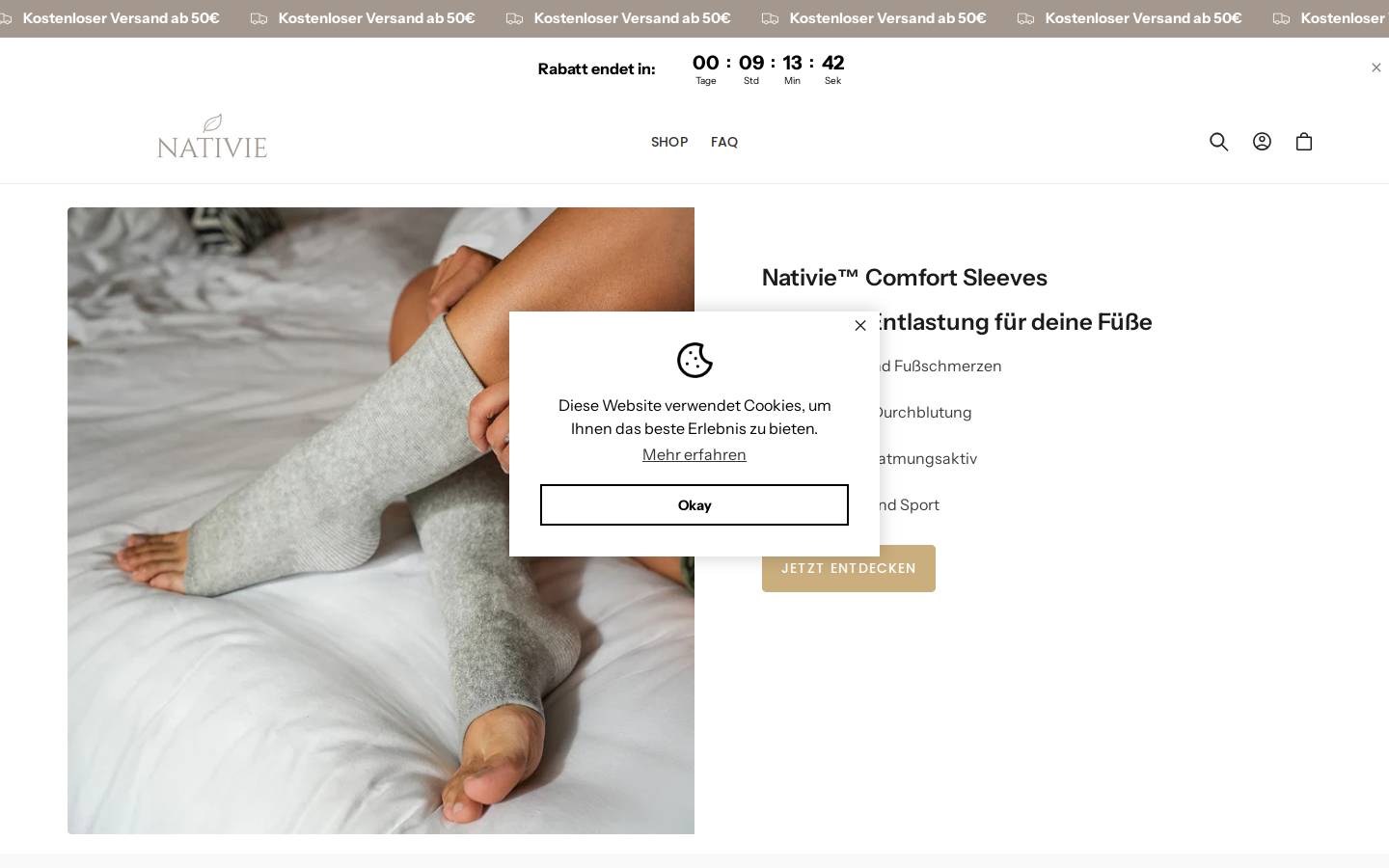 nativie.de homepage screenshot