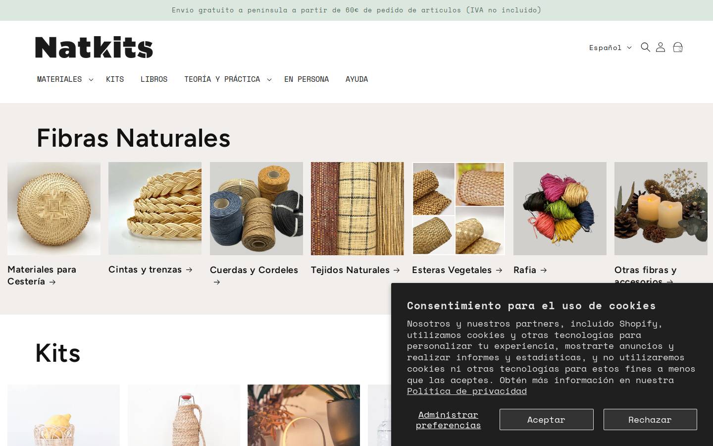 natkits.com homepage screenshot