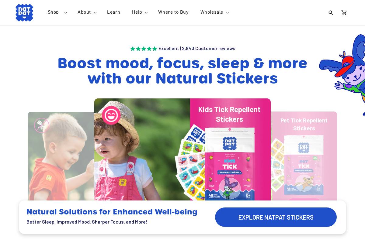 NATPAT homepage screenshot