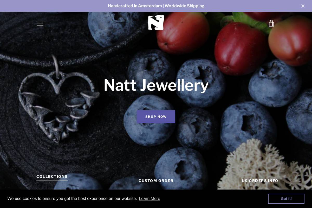 nattjewellery.com homepage screenshot