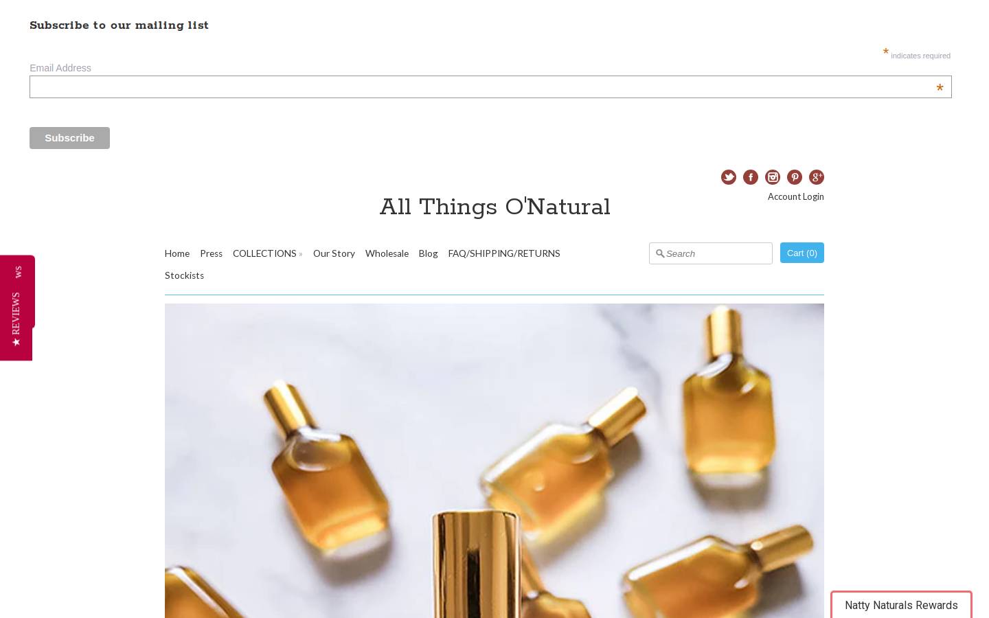 nattynaturals.com homepage screenshot