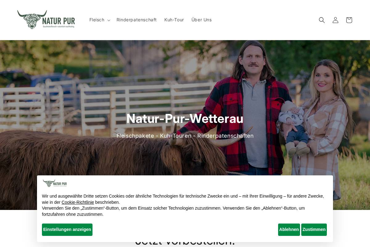 natur-pur-wetterau.de homepage screenshot