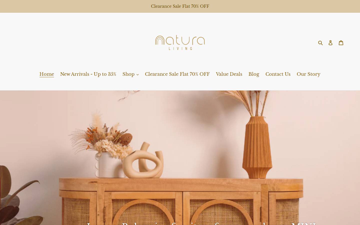 naturadubai.com homepage screenshot