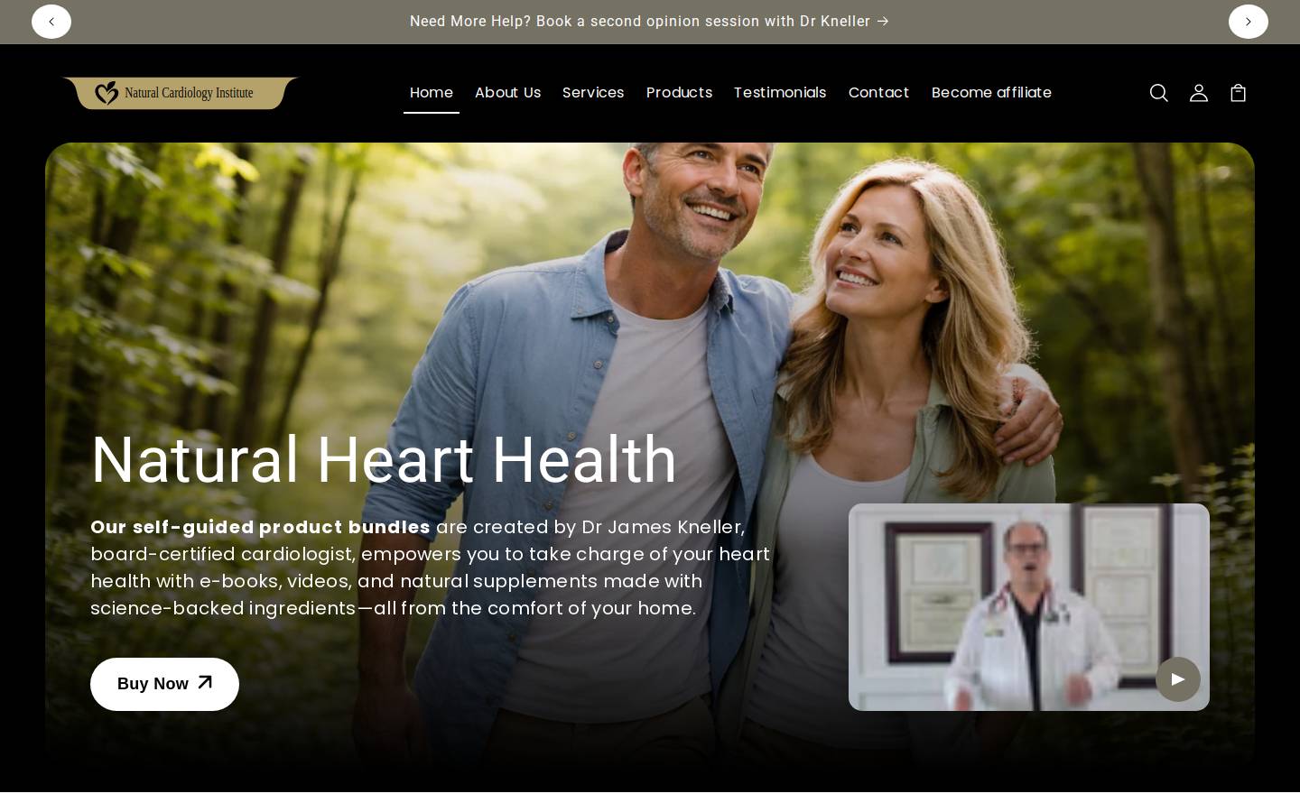 naturalcardiologyinstitute.com homepage screenshot