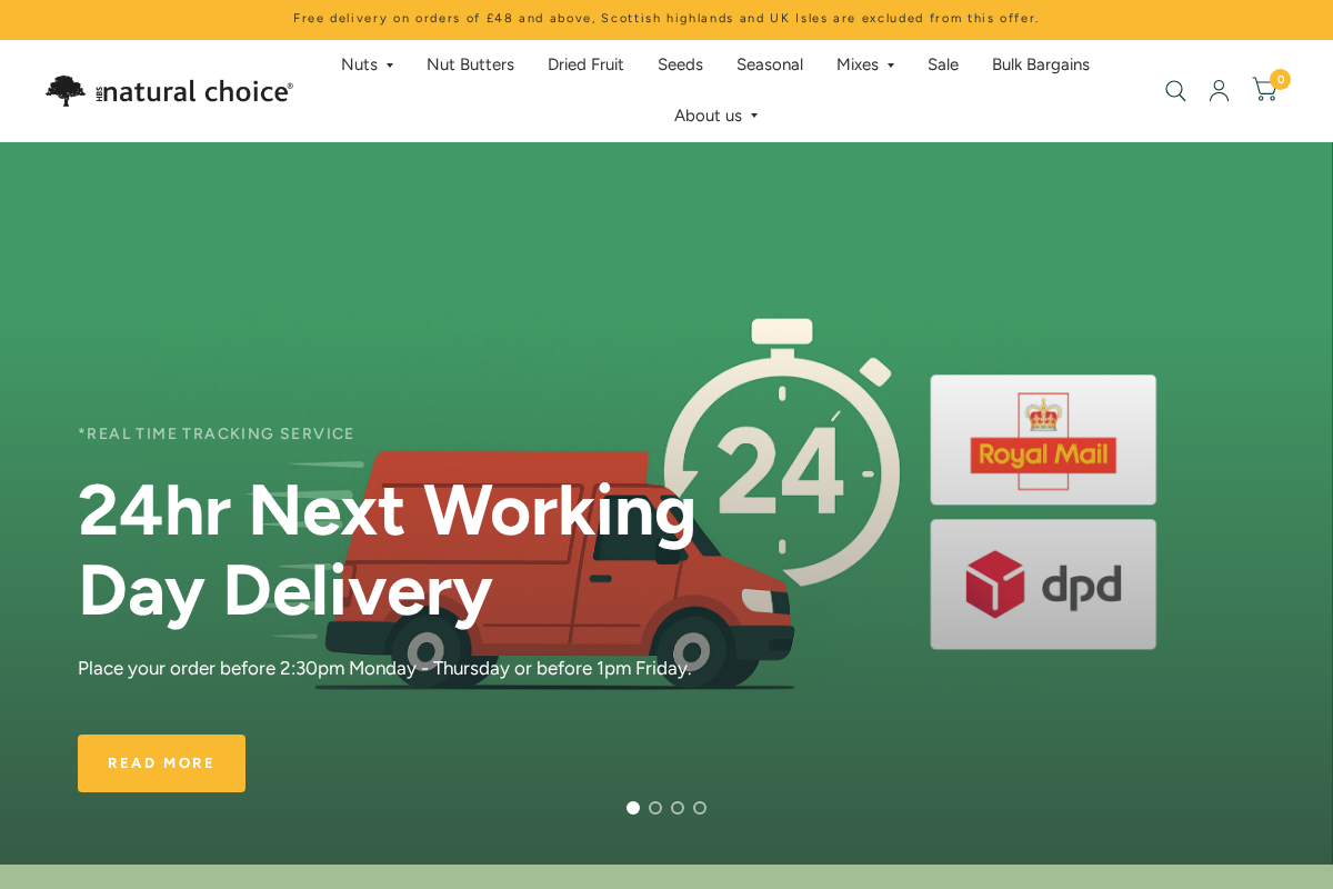 Naturalchoice homepage screenshot