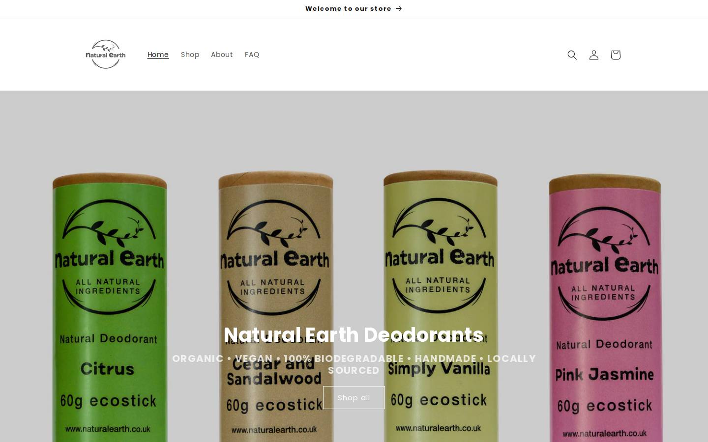 naturalearth.co.uk homepage screenshot