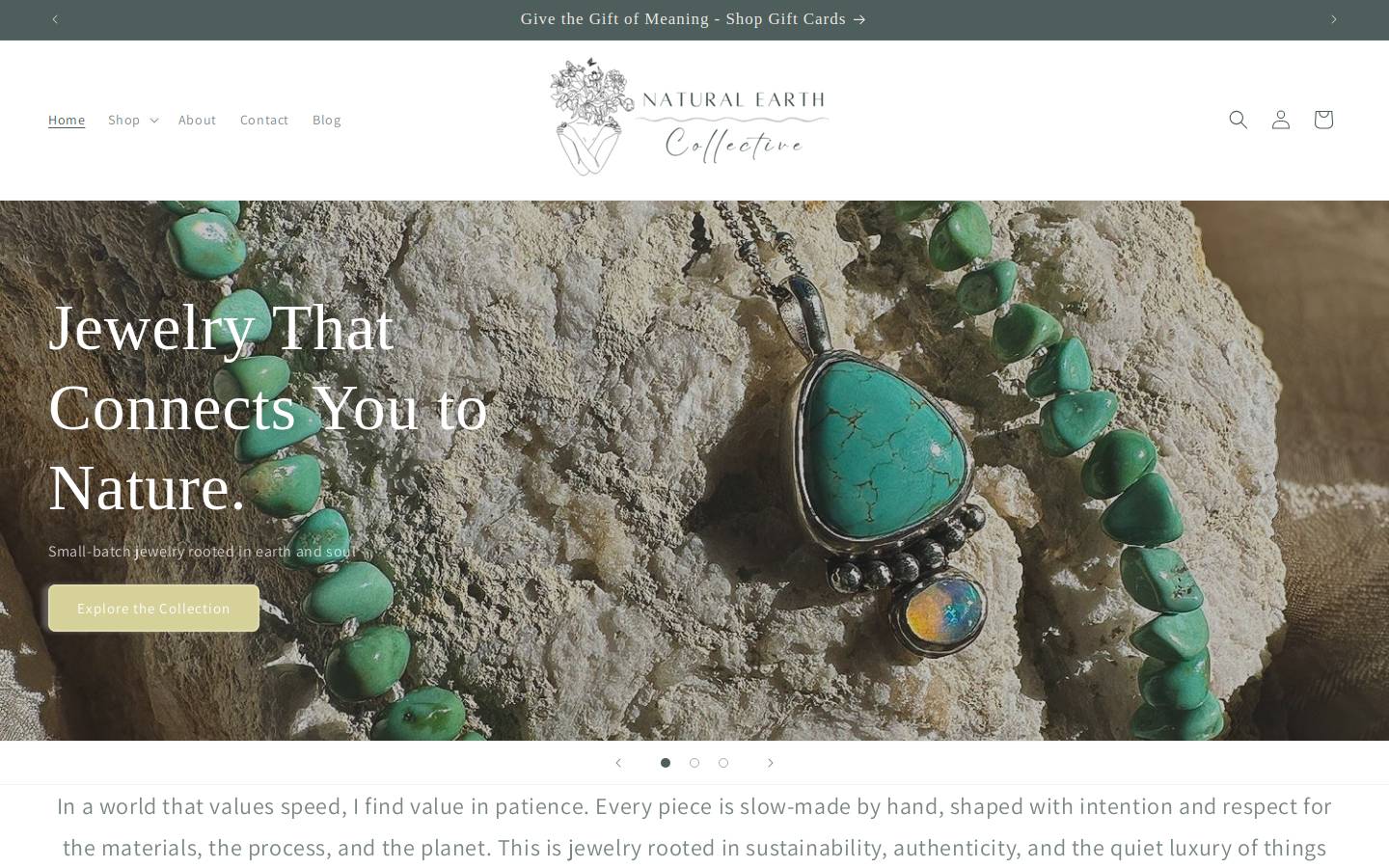 naturalearthcollective.com homepage screenshot