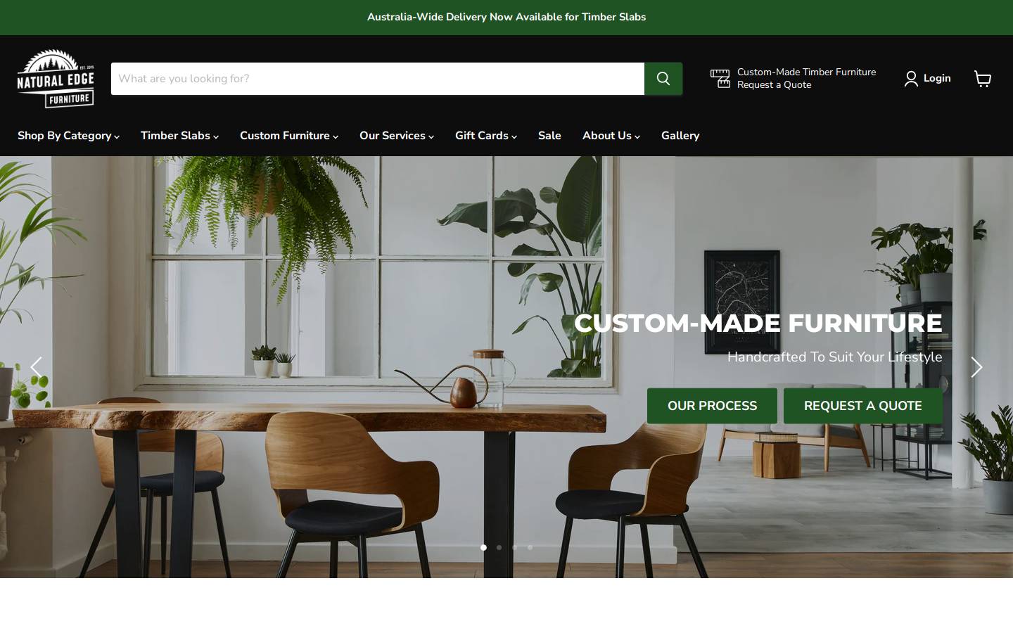 naturaledgefurniture.com.au homepage screenshot