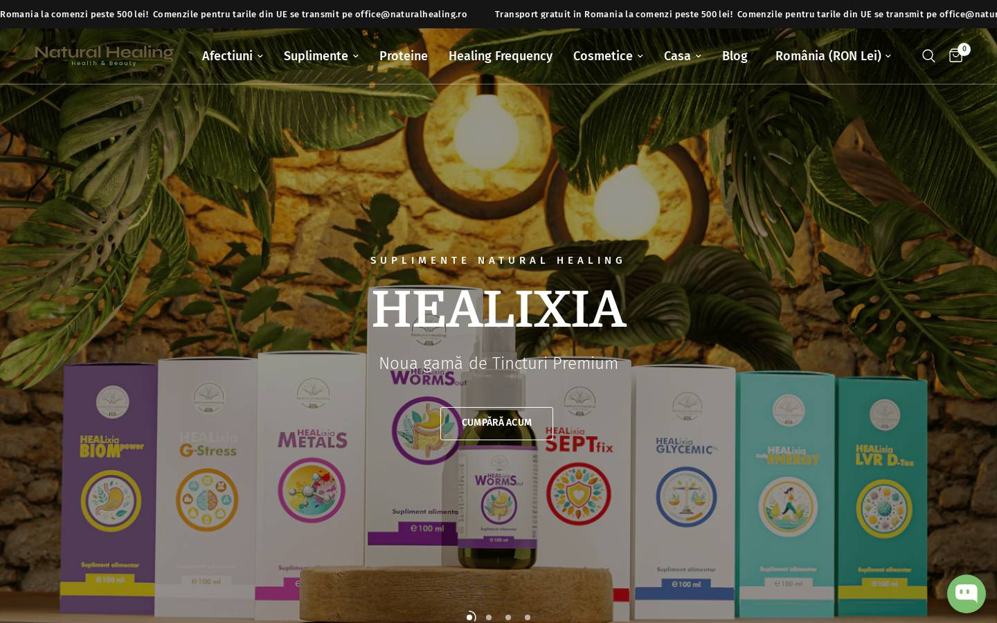 naturalhealing.ro homepage screenshot