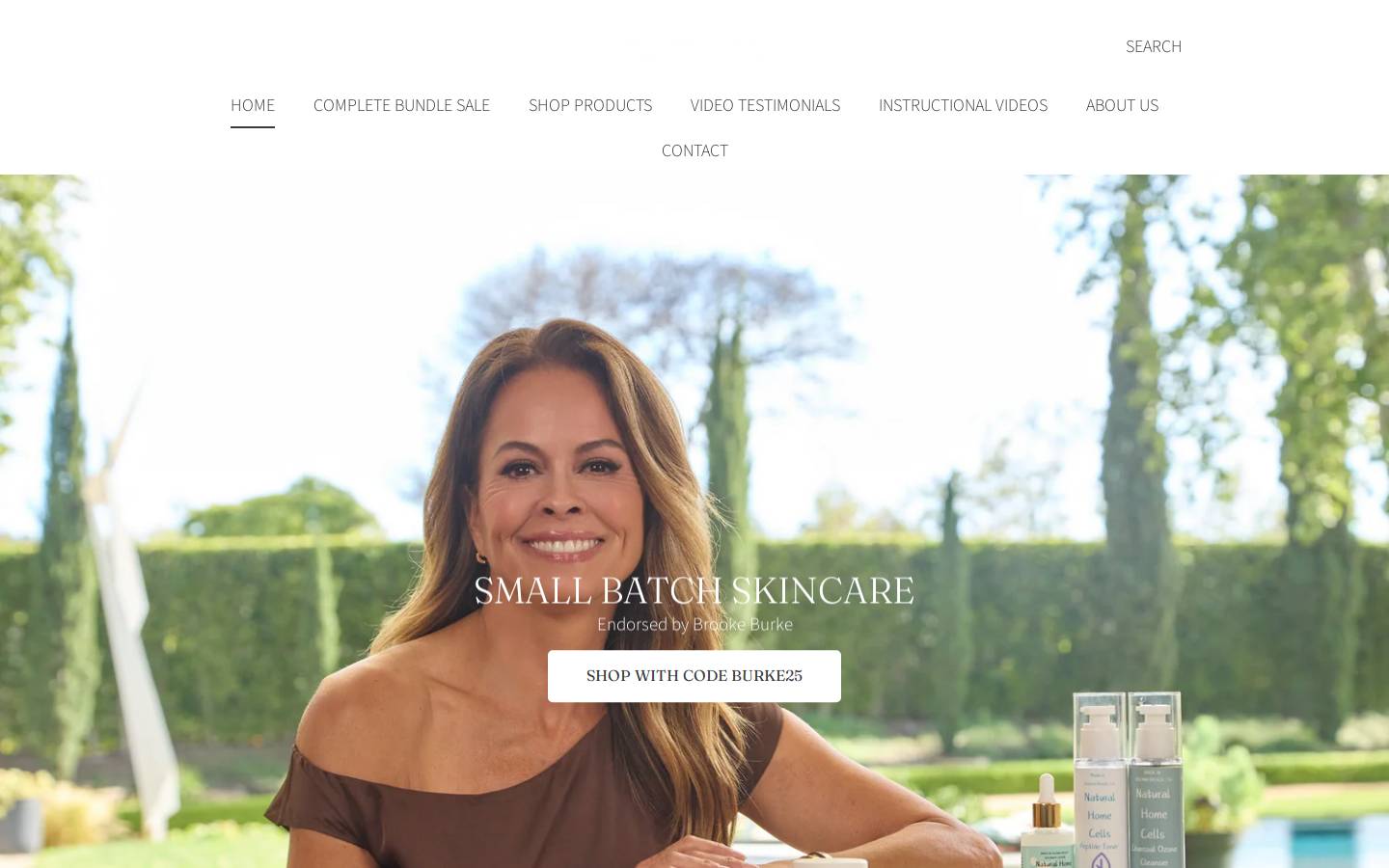 naturalhomecells.com homepage screenshot