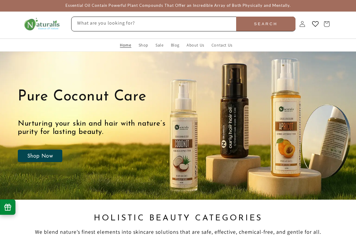 Naturalis homepage screenshot