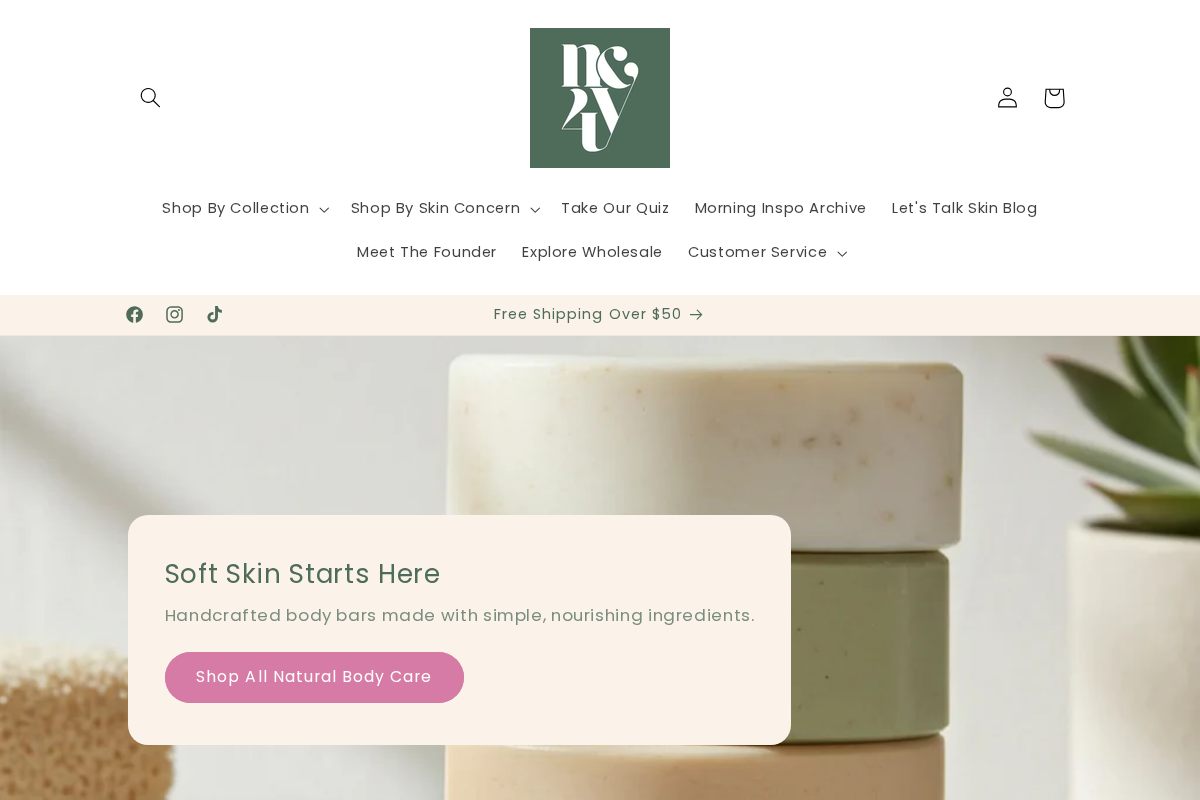 naturallycreated4you.com homepage screenshot