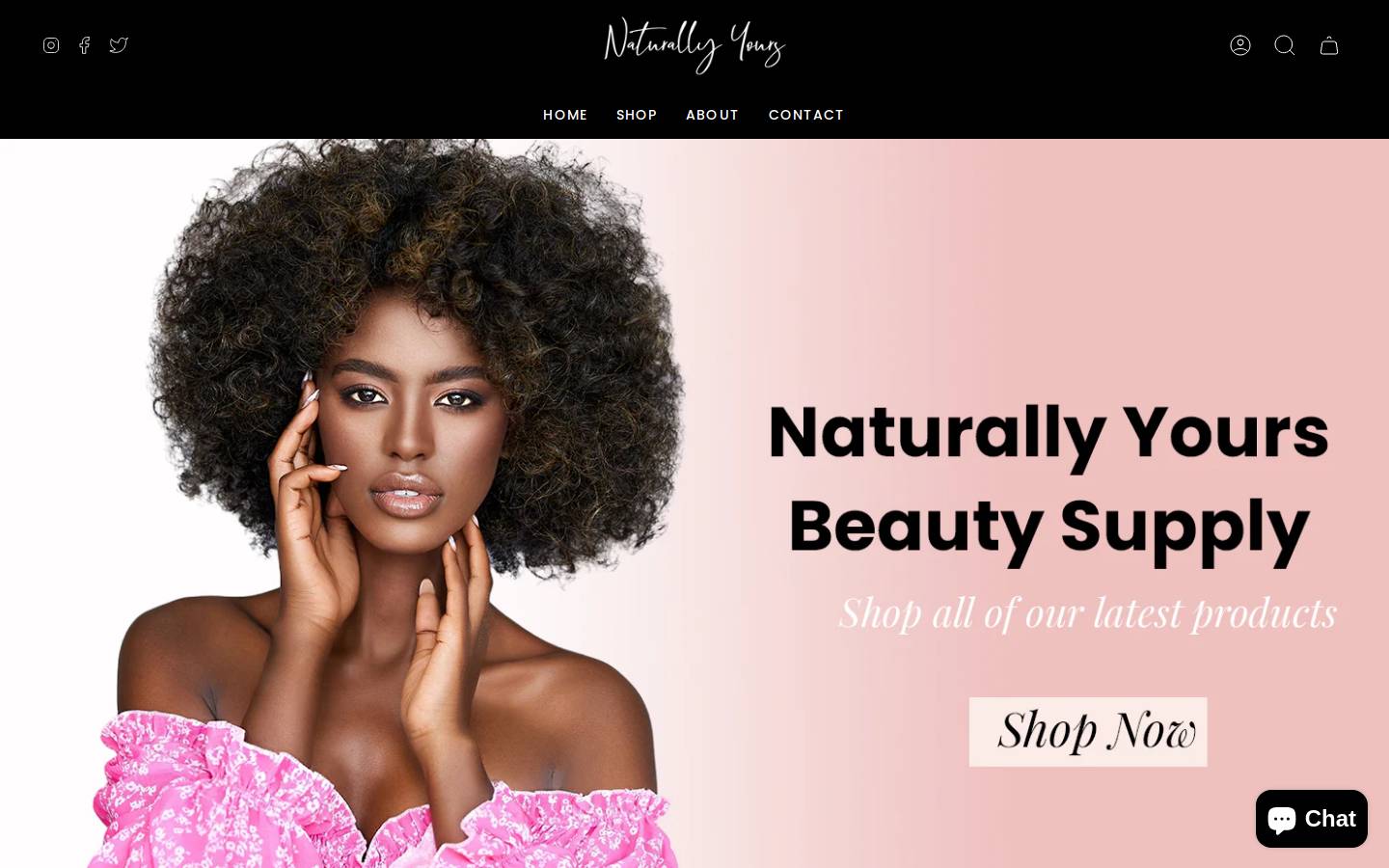 naturallyyourssupply.com homepage screenshot
