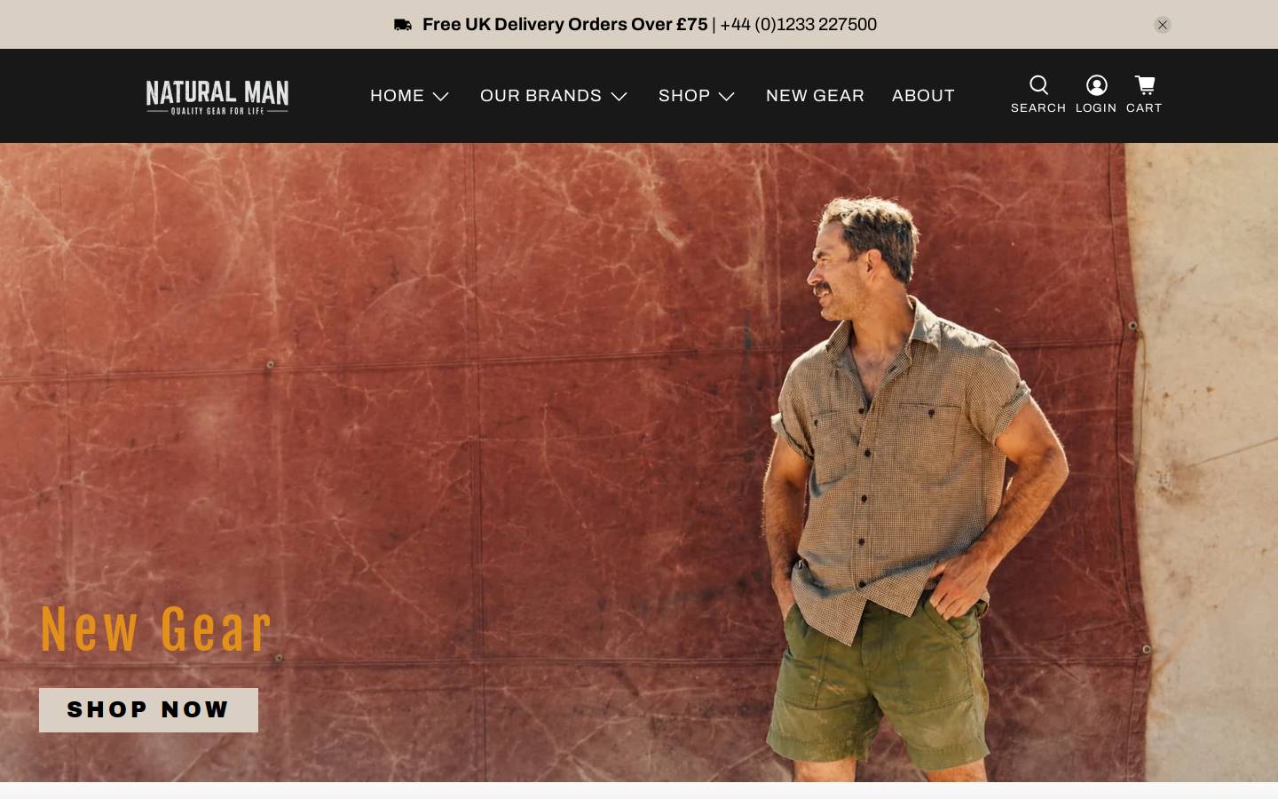 naturalman.uk.com homepage screenshot