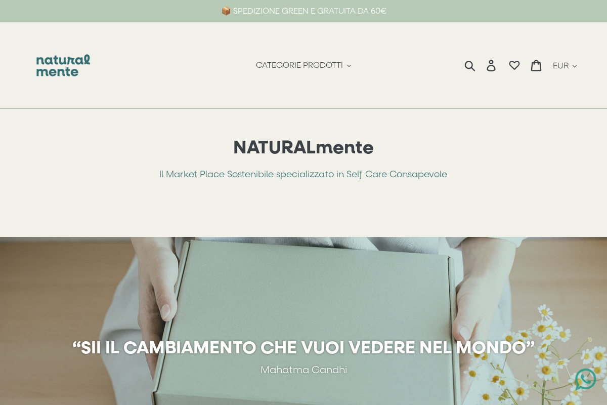 Naturalmentesostenibile homepage screenshot