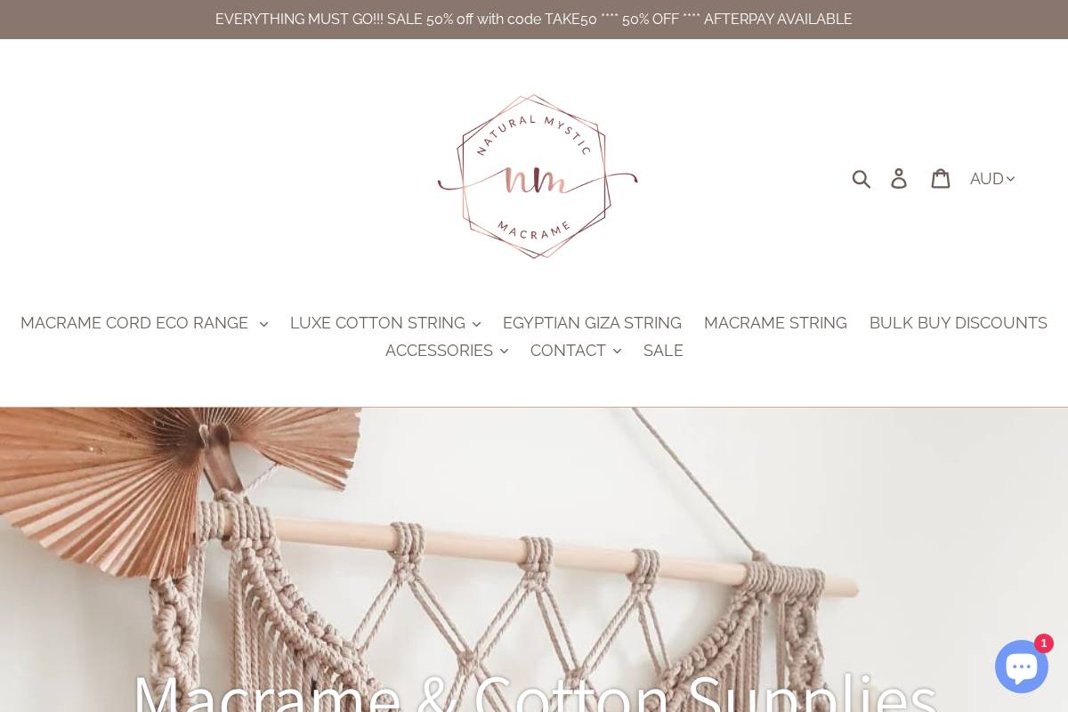 naturalmystic.com.au homepage screenshot