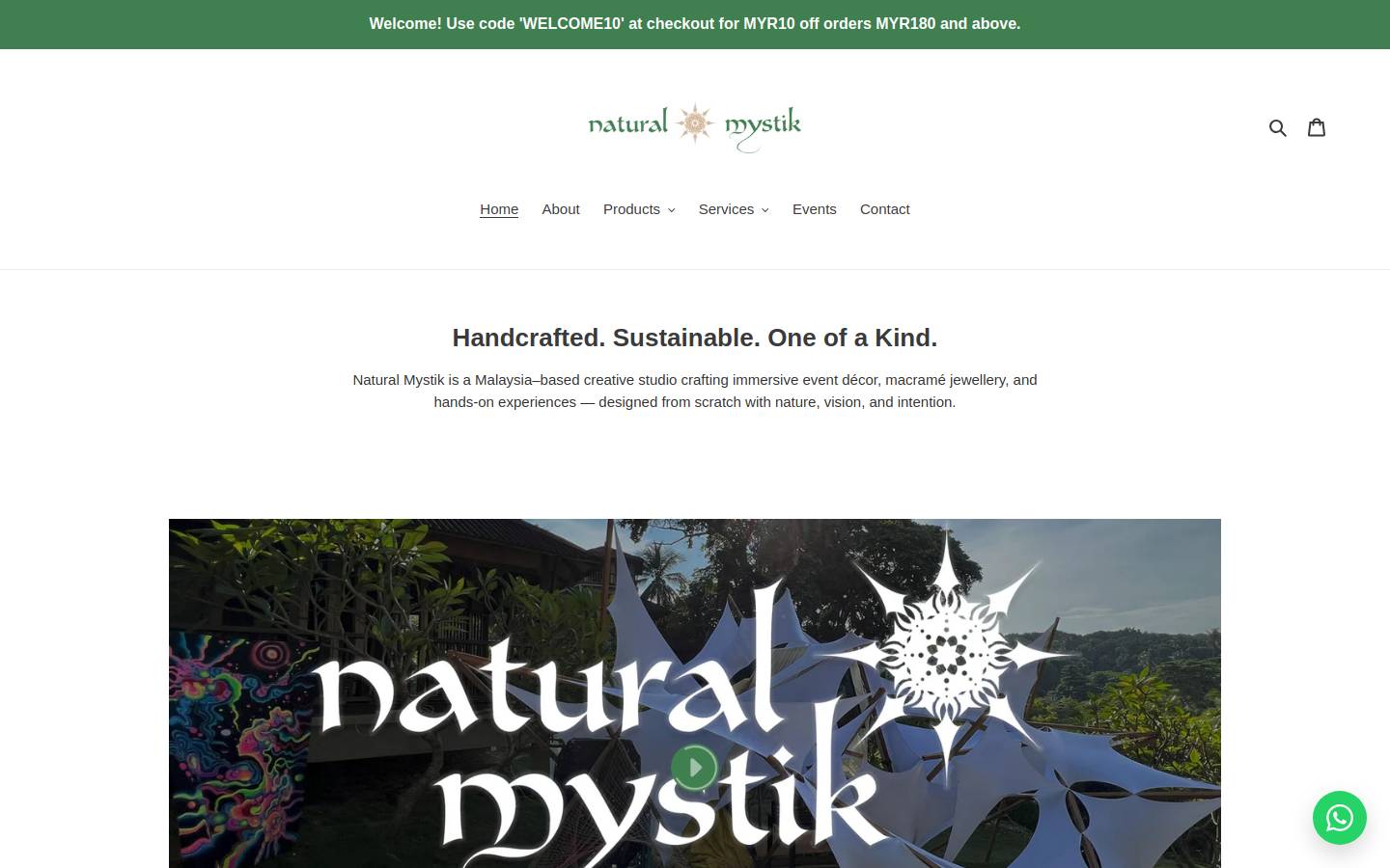 naturalmystik.art homepage screenshot