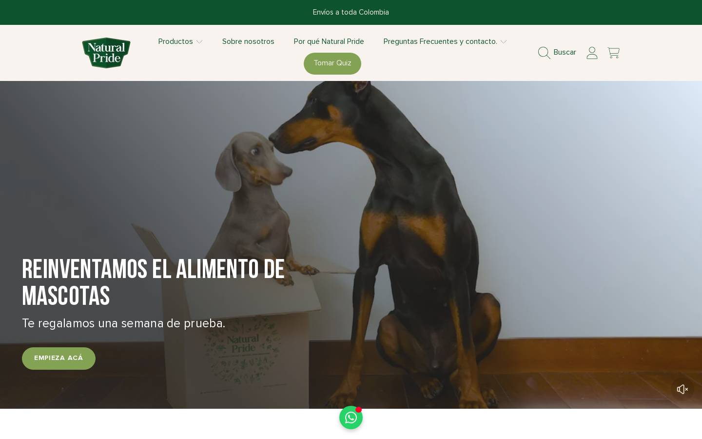 naturalpride.co homepage screenshot