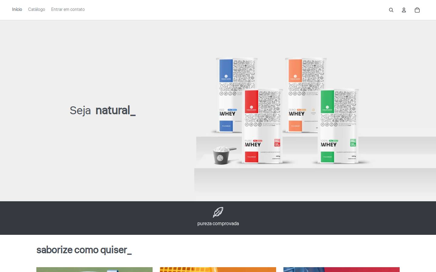 naturalseries.com.br homepage screenshot
