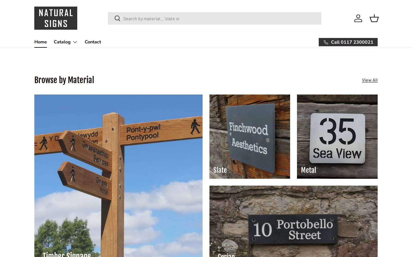 naturalsigns.co.uk homepage screenshot