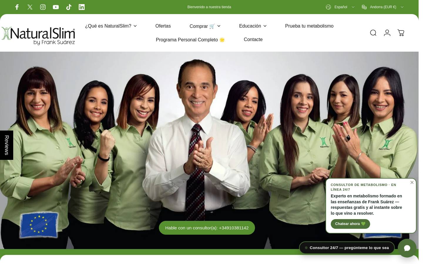 naturalslim.es homepage screenshot