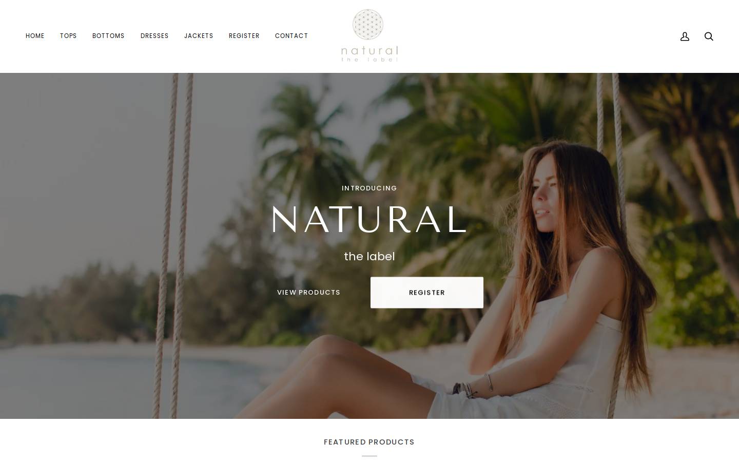 naturalthelabel.com homepage screenshot