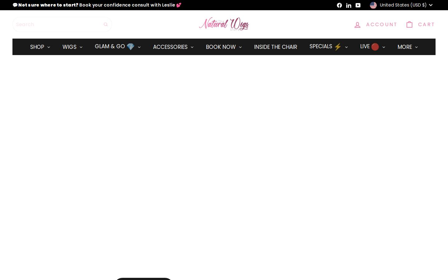 naturalwigsstore.com homepage screenshot