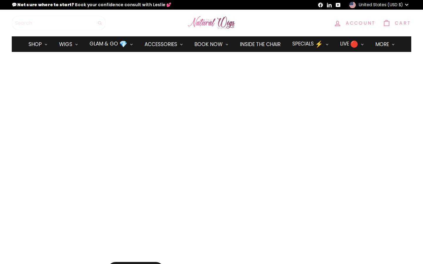 naturalwigstore.com homepage screenshot