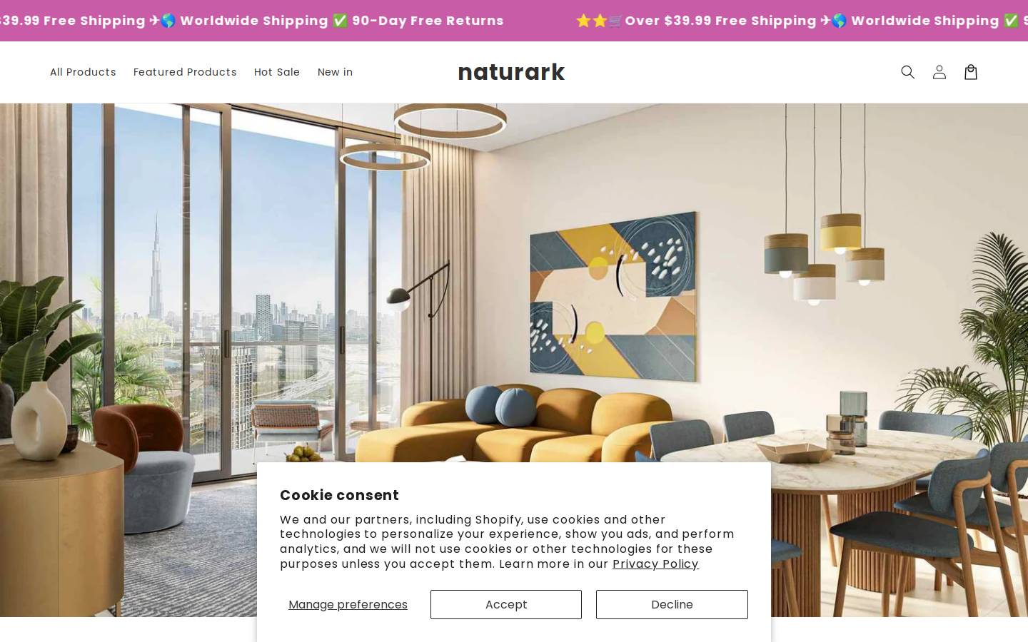 naturark.com homepage screenshot