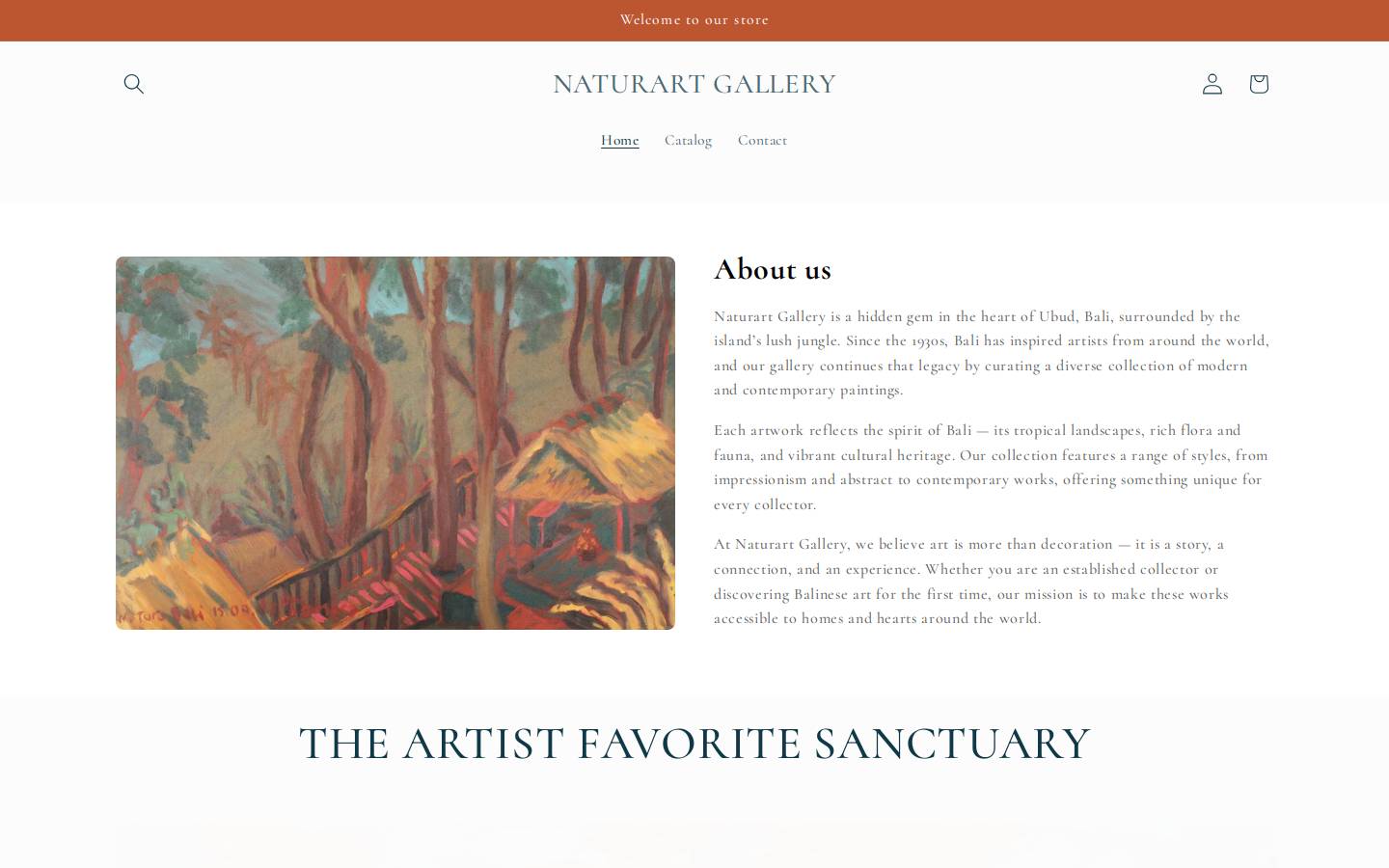 naturartbali.com homepage screenshot