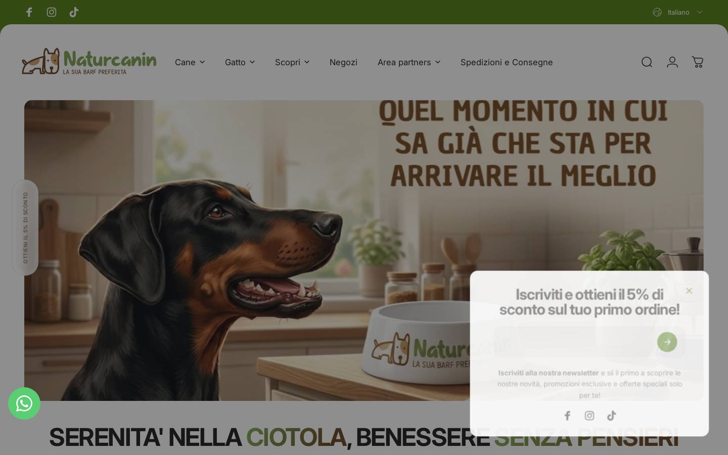 Naturcanin homepage screenshot