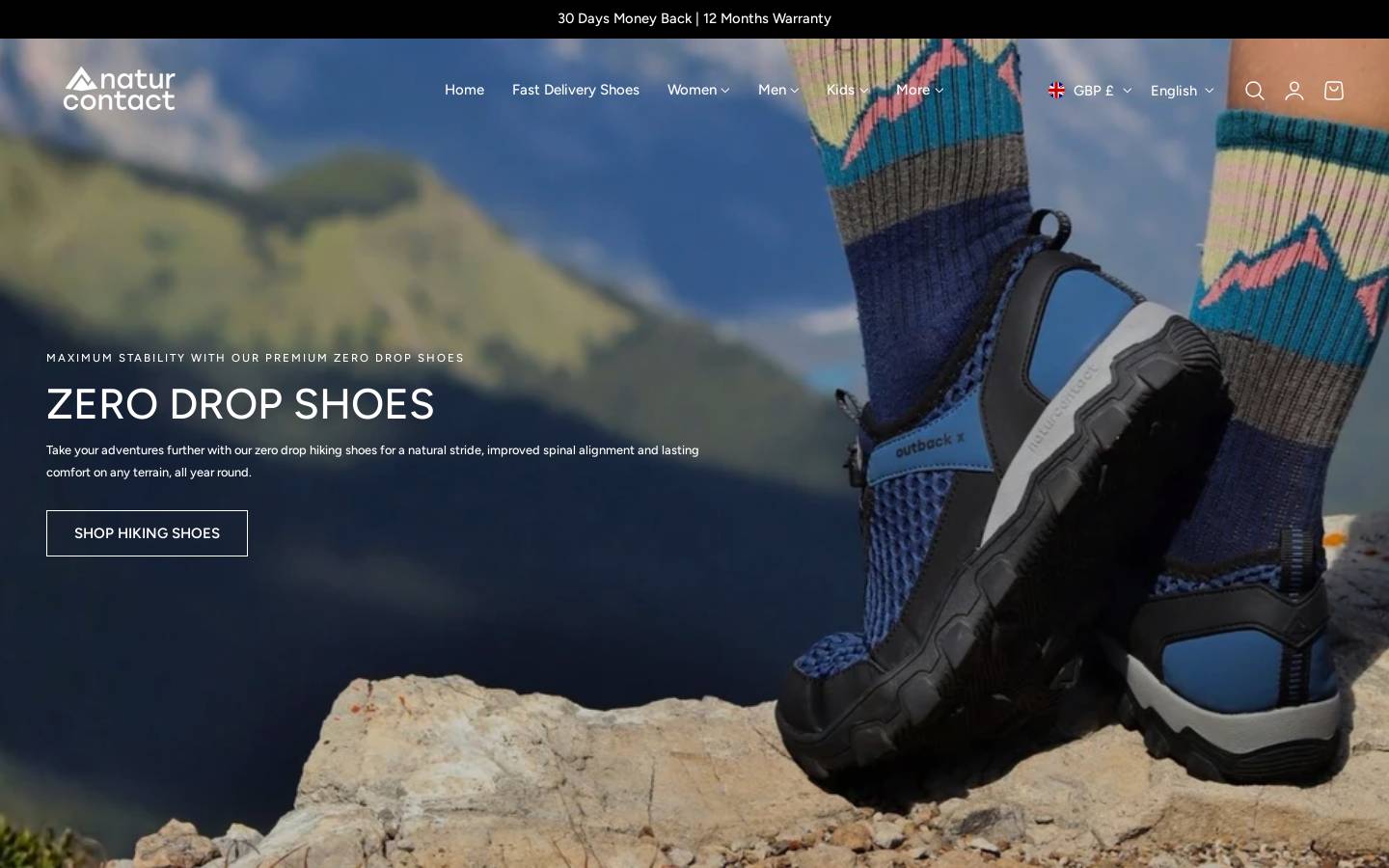 Naturcontact homepage screenshot