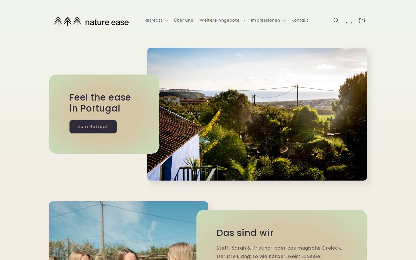 nature-ease.com homepage screenshot