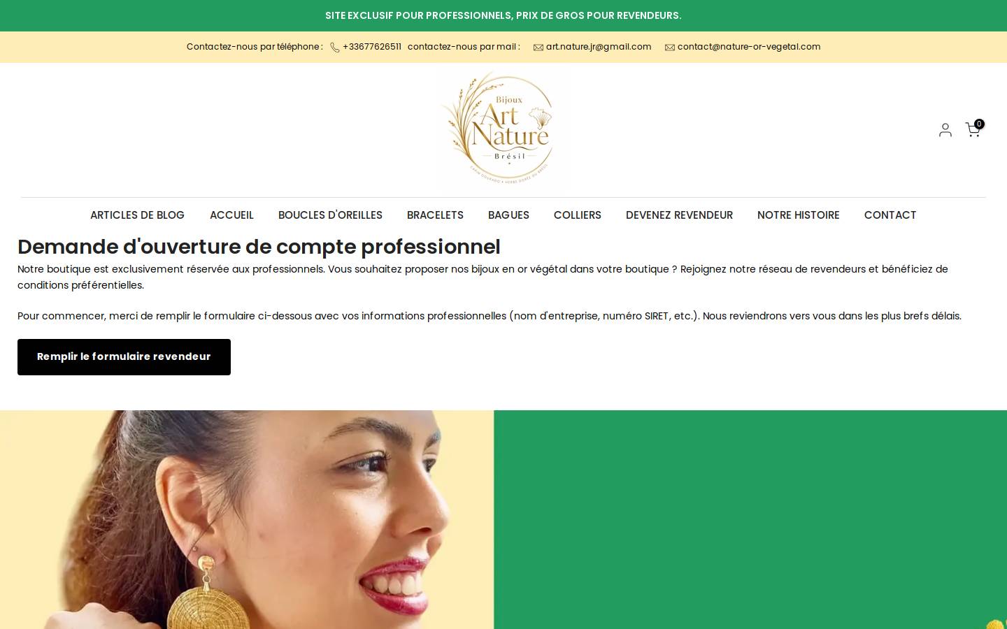 nature-or-vegetal.com homepage screenshot