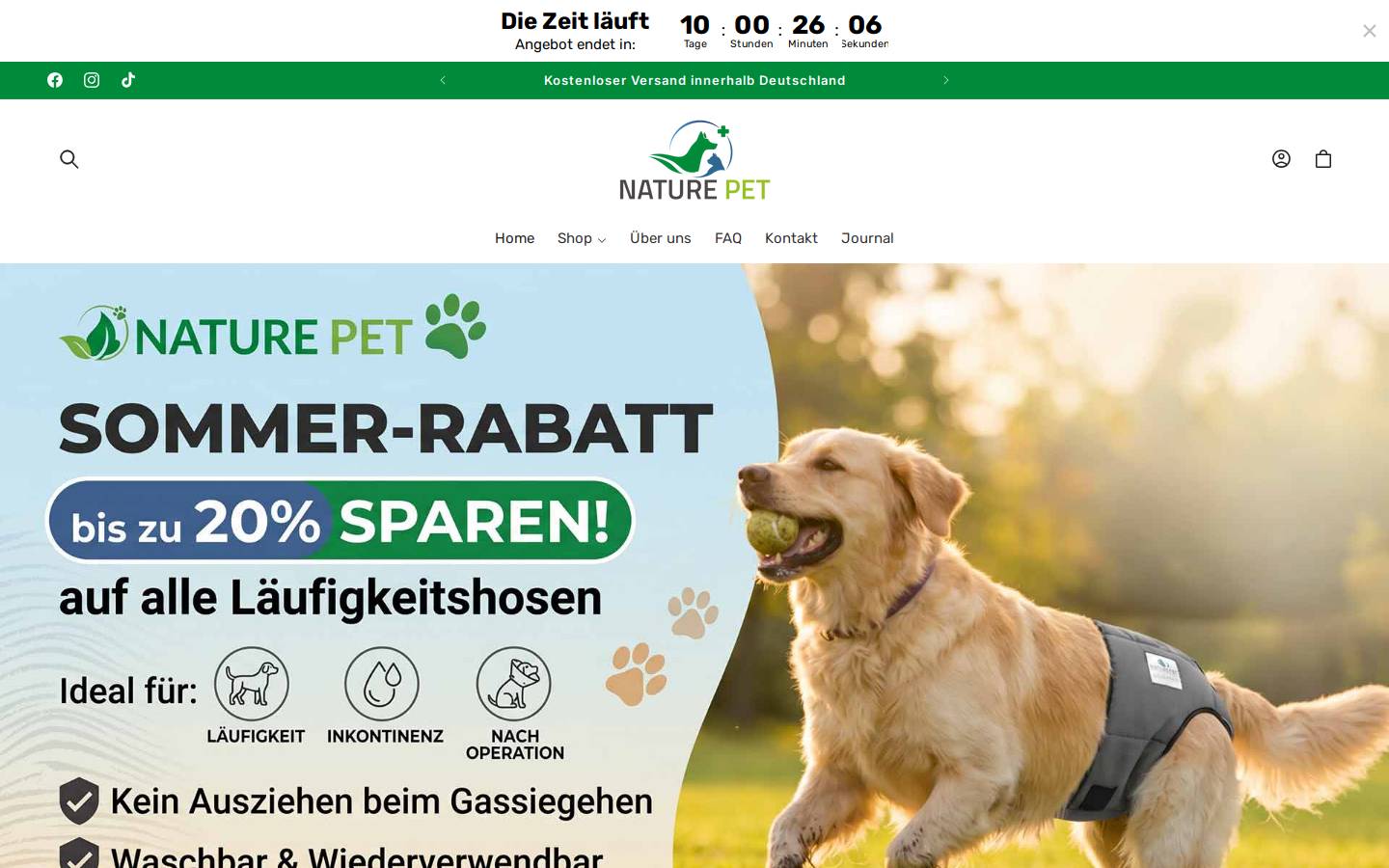 nature-pet.eu homepage screenshot