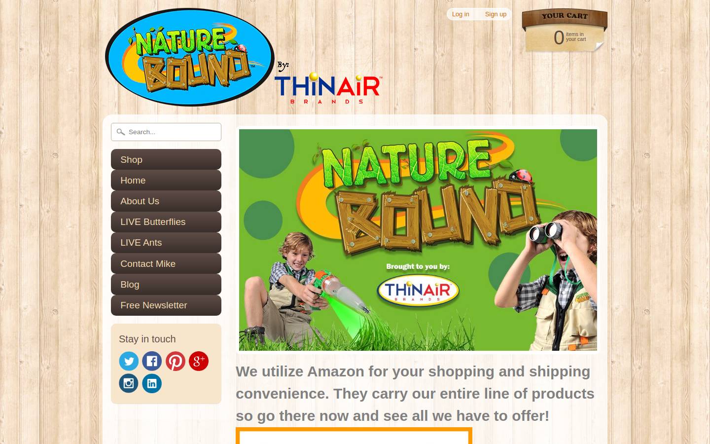 natureboundtoys.com homepage screenshot